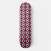 Skateboard Joli Bloc De Couleurs Rose Et Vert (Recto)