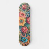 Skateboard Joli bouquet de fleurs (Recto)