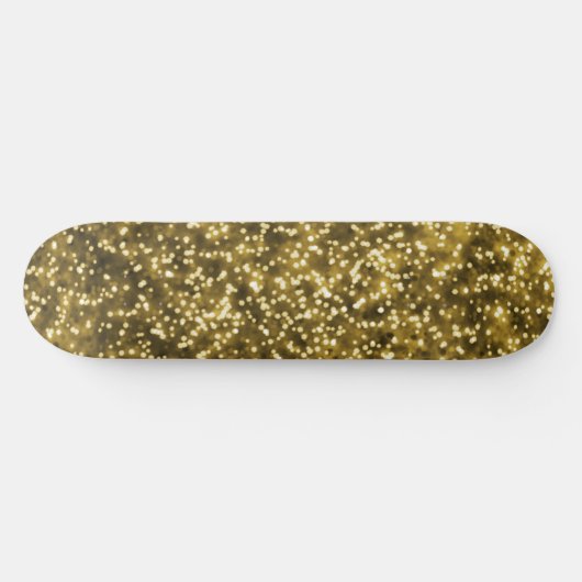 Skateboard Joli Bright Gold Jaune Faux Parties scintillant De (Horz)