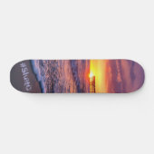 Skateboard Joli California Beach Pier Sunset (Horz)