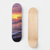 Skateboard Joli California Beach Pier Sunset (Recto)