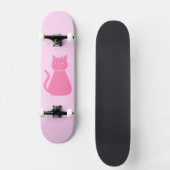 Skateboard Joli chat fille rose bébé (Recto)