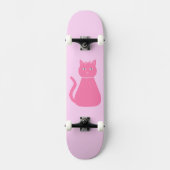 Skateboard Joli chat fille rose bébé (Recto)