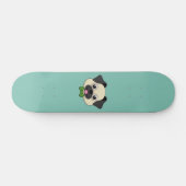 Skateboard Joli chien Carlin avec Papillon (Horz)