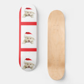 Skateboard Joli chiot de Noël (Recto)