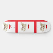 Skateboard Joli chiot de Noël (Horz)