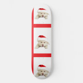 Skateboard Joli chiot de Noël (Recto)
