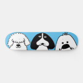 Skateboard Joli Dessin Cartoon Chien Jouant Conception Animau (Horz)