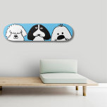 Skateboard Joli Dessin Cartoon Chien Jouant Conception Animau<br><div class="desc">Montrez votre amour pour les chiens et la culture du patinage avec cette adorable plate-forme de skate board rose, avec un trio ludique de petits de style dessin animé ! Le design ludique et minimaliste en fait un endroit parfait pour les amoureux de les chiens, les toiletteurs et les patineurs...</div>
