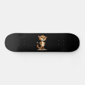 Skateboard joli guépard mécontent (Horz)