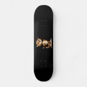 Skateboard joli guépard mécontent (Recto)