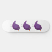 Skateboard joli oiseau violet (Horz)