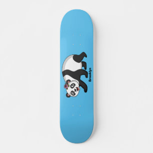 Skateboard Joli ours de panda joyeux avec dessin animé sur le