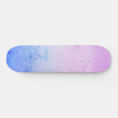 Skateboard Joli Pastel Marbre Ombre Lavender Rose Bleu (Horz)