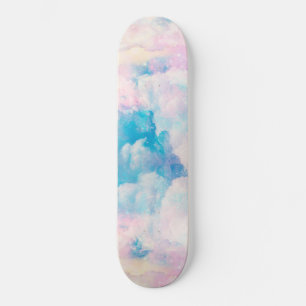 Skateboard Joli Rainbow Pastel Nuds Design esthétique