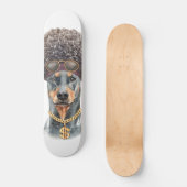 Skateboard Joli Rapper Aquarelle Doberman (Recto)