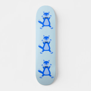Skateboard Joli Renard Bébé Garçon Bleu
