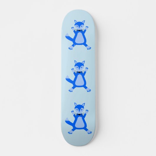 Skateboard Joli Renard Bébé Garçon Bleu (Devant)