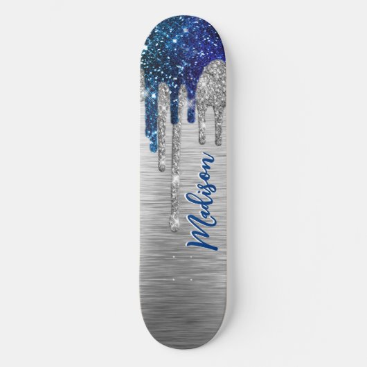 Skateboard Jolie Parties scintillant bleue moderne Drivers mo (Recto)