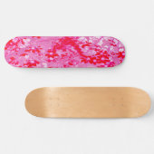 Skateboard Jolies Fleurs Rouges (Horz)