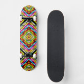 Skateboard Jolies rayures colorées (Recto)
