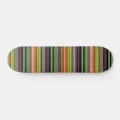 Skateboard Jolies rayures noires colorées (Horz)
