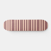 Skateboard Jolies rayures roses marron (Horz)