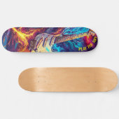 Skateboard Jouer la guitare électrique riff (Horz)