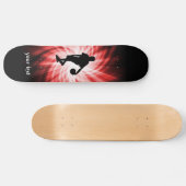 Skateboard Joueur de basket ; Rouge (Horz)