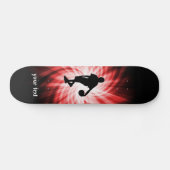 Skateboard Joueur de basket ; Rouge (Horz)