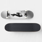 Skateboard Joueur de saxophone Silver (Horz)