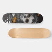 Skateboard Jour de la fille morte de crâne de sucre (Horz)