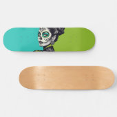 Skateboard Jour de l'Aqua et de la Lime de la Femme Morte (Horz)