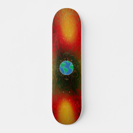 Skateboard Jour des terres ~ Coucher de soleil (Devant)