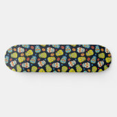 Skateboard Jour du Motif des crânes de sucre morts (Horz)