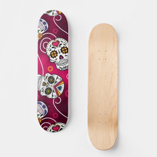 Skateboard Jours rouges (Recto)