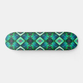 Skateboard Joyau de cristal Green Emerald Gemstone May Annive (Horz)