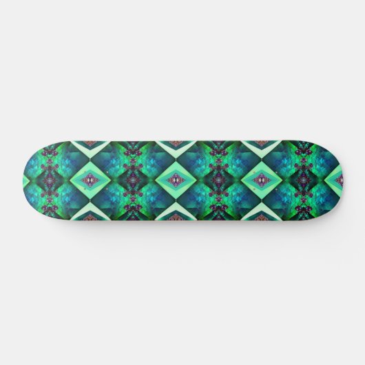 Skateboard Joyau de cristal Green Emerald Gemstone May Annive (Horz)