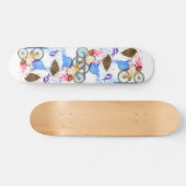Skateboard Joyeuse Jeune Fille En Vélo - Romantique - Dessin (Horz)