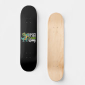 Skateboard Joyeuse Saint-Patrick Pat T Rex Dinosaure (Recto)