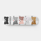 Skateboard Joyeux Chatons Curieux (Horz)