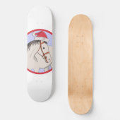 Skateboard Joyeux Cheval de Noël (Recto)