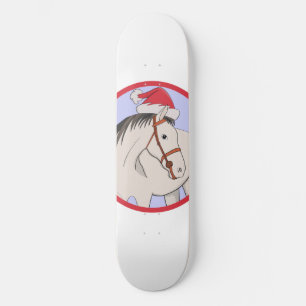 Skateboard Joyeux Cheval de Noël
