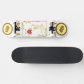 Skateboard Joyeux Couples Danse Valentines conception vectori (Horz)