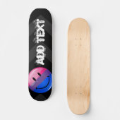 Skateboard Joyeux drapeau de la fierté de bisexualité brillan (Recto)