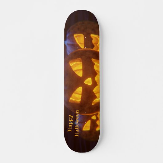 Skateboard Joyeux Halloween - Lanternes riantes (Devant)
