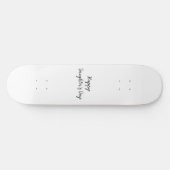 Skateboard Joyeux jour de filles si.ple minimum ajouter le no (Horz)