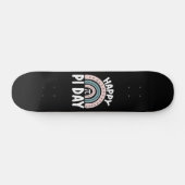 Skateboard Joyeux Jour de Pi Boho Rainbow Math Mathématique M (Horz)