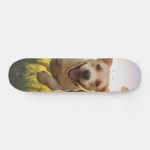 Skateboard Joyeux Labrador Puppy Running (Horz)