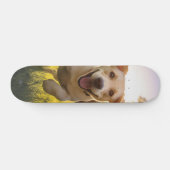Skateboard Joyeux Labrador Puppy Running (Horz)